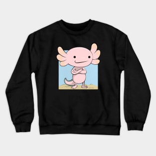 Axolotl - Cute Cartoon Lurch Crewneck Sweatshirt